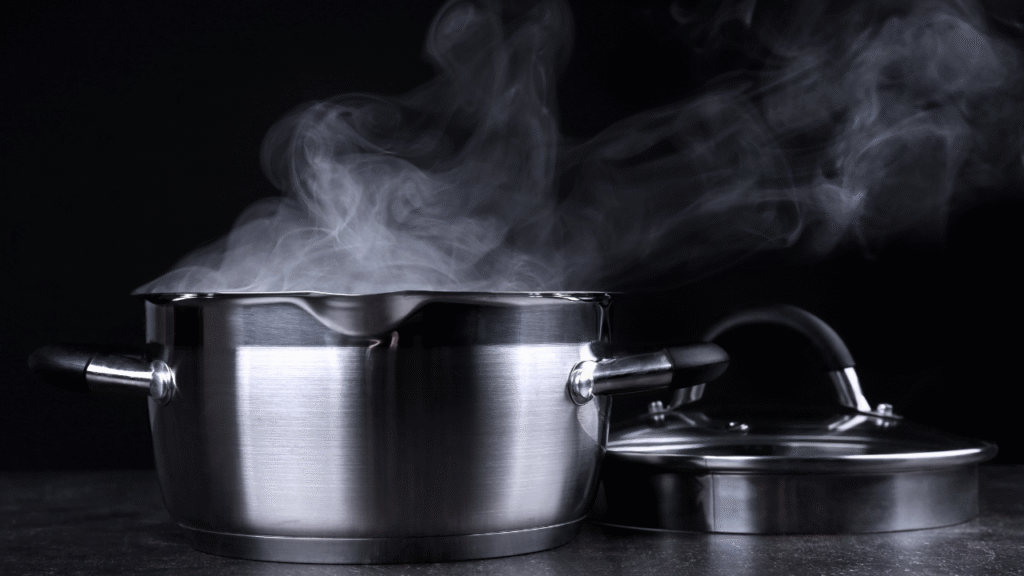 フライパンで温め