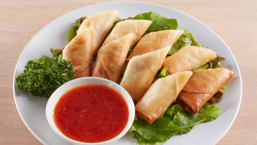 春巻きとチリソース